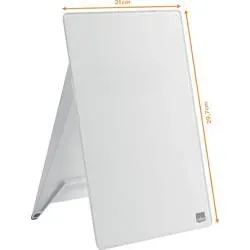 NOBO Diamond Glass Memoboard A4 1905173 weiss