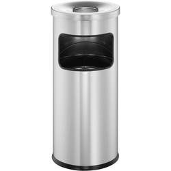 Durable, DURABLE Abfalleimer mit Ascher Silber 19