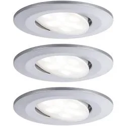 Paulmann Calla LED-Bad-Einbauleuchte 3er Set 18 W IP65 Chrom (matt)