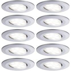 Paulmann LED-Bad-Einbauleuchte 10er Set 65 W Chrom (matt)