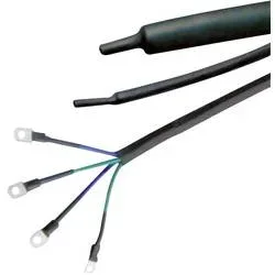 Hongshang ART002026 Schrumpfschlauch ohne Kleber Schwarz 9.50 mm 4.80 mm Schrumpfrate:2:1 Meterware