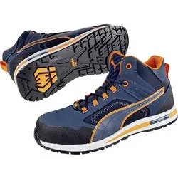 PUMA Crosstwist Mid 633140-41 Sicherheitsstiefel S3 Schuhgröße (EU): 41 Blau, Orange 1 St.
