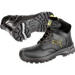 Puma - Sicherheitsschuh Borneo black mid S3 CI HI HRO SRC, für Damen, Schwarz, Größe 45