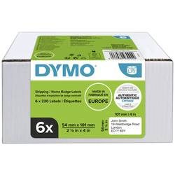 Dymo LW 2093092 / 99014 Authentic Versand-/Namensschildetiketten Selbstklebend Weiss 54 x 101 mm 6 Rollen à 220 Etiketten