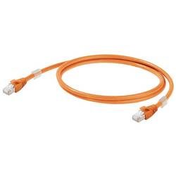 Weidmüller RJ45 Netzwerk Anschlusskabel CAT 6a S/FTP 20 m Orange Flammwidrig