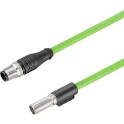 Weidmüller 2451110500 Sensor-/Aktor-Datensteckverbinder, konfektioniert M12 Stecker, gerade 5 m Polzahl: 4 1 St.