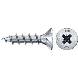 Fischer Power-Fast II 670291 Spanplattenschrauben 4.5 mm 25 mm Kreuzschlitz Pozidriv Stahl galvanisch verzinkt 200 St.