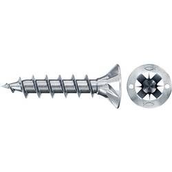 Fischer Power-Fast II 670112 Spanplattenschrauben 3.5 mm 25 mm Kreuzschlitz Pozidriv Stahl galvanisch verzinkt 300 St.