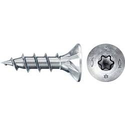 Fischer Power-Fast II 670149 Spanplattenschrauben 4 mm 20 mm T-Profil Stahl galvanisch verzinkt 1000 St.