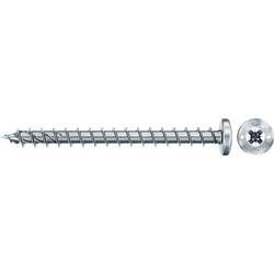 Fischer Power-Fast II 670446 Spanplattenschrauben 5 mm 40 mm Kreuzschlitz Pozidriv Stahl galvanisch verzinkt 100 St.
