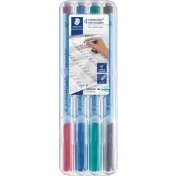 STAEDTLER OHP-Marker Lumocolor Farbig Sortiert 0,6 mm 4 Stück