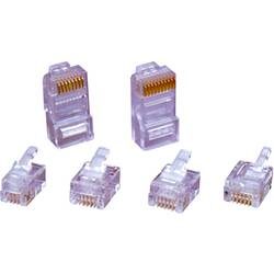 RJ45-Steckverbinder Stecker, gerade RJ126P6CR Transparent encitech 6510-0104-04 1 St.