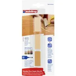 Edding 8902 4-8902-1-4611 Holzboden Reparaturwachsset Buche, Ahorn