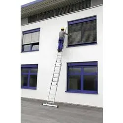 MUNK Günzburger Steigtechnik 20318 Aluminium Schiebeleiter Montage mit Werkzeug Arbeitshöhe (max.): 6.9 m