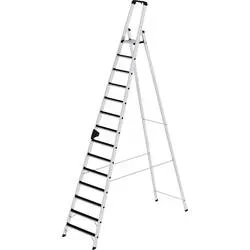 MUNK Günzburger Steigtechnik 41514 Aluminium Stufen-Stehleiter Arbeitshöhe (max.): 5.5 m