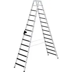 MUNK Günzburger Steigtechnik 41614 Aluminium Stufen-Stehleiter Arbeitshöhe (max.): 5 m
