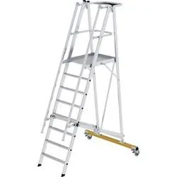 MUNK Günzburger Steigtechnik 52308 Aluminium Plattformleiter Montage mit Werkzeug Arbeitshöhe (max.): 3.85 m 45 kg
