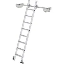MUNK Günzburger Steigtechnik 44608 Aluminium Regalleiter Arbeitshöhe (max.): 3.12 m