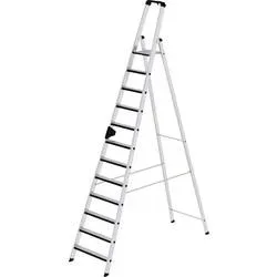 MUNK Günzburger Steigtechnik 42112 Aluminium Stufen-Stehleiter Arbeitshöhe (max.): 5 m