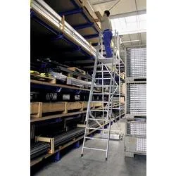 MUNK Günzburger Steigtechnik 52705 Aluminium Plattformleiter Montage mit Werkzeug Arbeitshöhe (max.): 3.15 m
