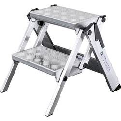 MUNK Günzburger Steigtechnik 54202 Aluminium Klapptritt Arbeitshöhe (max.): 2.45 m