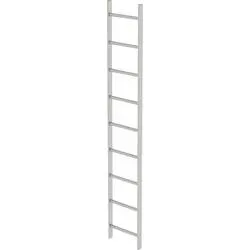 MUNK Günzburger Steigtechnik 63009 Edelstahl Schachtleiter Montage mit Werkzeug Arbeitshöhe (max.): 440 cm