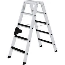 MUNK Günzburger Steigtechnik 41605 Aluminium Stufen-Stehleiter Arbeitshöhe (max.): 2.75 m 8.1 kg