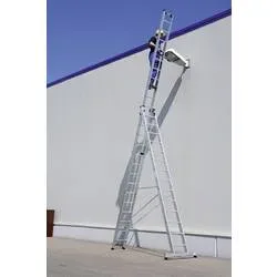 MUNK Günzburger Steigtechnik 33314 Aluminium Multifunktionsleiter Montage mit Werkzeug Arbeitshöhe (max.): 10.8 m