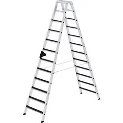 MUNK Günzburger Steigtechnik 41645 Aluminium Stufen-Stehleiter Arbeitshöhe (max.): 4.5 m 22 kg