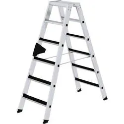 Stufen-Stehleiter CLIP-STEP beidseitig begehbar geriffelt 2 x 6 Stufen. MUNK GmbH 11121849