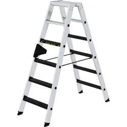 MUNK Günzburger Steigtechnik 43806 Aluminium Stufen-Stehleiter Arbeitshöhe (max.): 3 m 11.7 kg