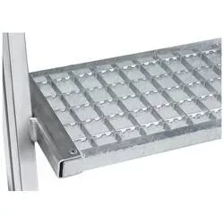 MUNK Günzburger Steigtechnik 58107 Aluminium Podesttreppe Montage mit Werkzeug Arbeitshöhe (max.): 3.7 m