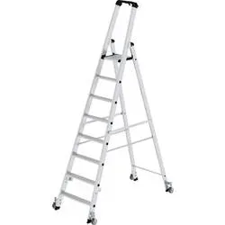 MUNK Günzburger Steigtechnik 41108 Aluminium Stufen-Stehleiter Arbeitshöhe (max.): 4 m 15 kg