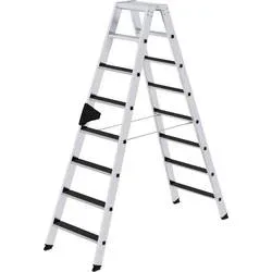 MUNK Günzburger Steigtechnik 41641 Aluminium Stufen-Stehleiter Arbeitshöhe (max.): 3.5 m 13.6 kg