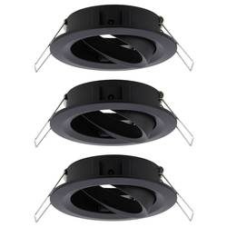 Paulmann 92487 EBL Choose Einbauring 3er Set 10 W Schwarz (matt)