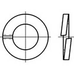 TOOLCRAFT TO-6854025 Federringe Innen-Durchmesser: 2 mm DIN 127 Federstahl 100 St.