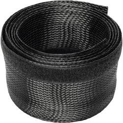 Digitus Kabel-Bündelschlauch Polyester Klettverschluss Schwarz flexibel 2000 mm (L x B x H) 2000 x 85 x 3 mm 1 St.