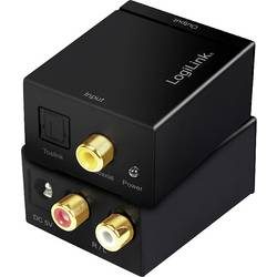 LogiLink Toslink / Cinch Audio Adapter Schwarz