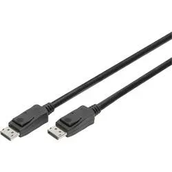 Digitus DisplayPort Anschlusskabel DisplayPort Stecker, DisplayPort Stecker 3.00 m Schwarz AK-340106-030-S vergoldete