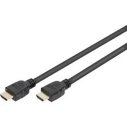 Digitus HDMI Anschlusskabel HDMI-A Stecker, HDMI-A Stecker 5.00 m Schwarz AK-330124-050-S 8K UHD, vergoldete