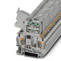 Phoenix Contact PT 4-HESILED 24 (5X20) GY/GY 1058860 Sicherungsreihenklemme 0.2 mm² 6 mm² Grau 50 St.