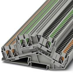 Phoenix Contact PTTBS 2,5-TWIN/U-OG/O-GN 1032733 Doppelstockklemme 0.14 mm² 4 mm² Grau 50 St.