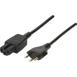 Max Hauri 114464 Strom Anschlusskabel Schwarz 2.00 m