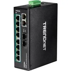 TRENDNET - TI-PG102 10Port DIN-Rail Switch Industrial Gigabit PoE+