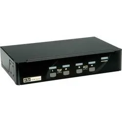 ROLINE DisplayPort USB 2.0 KVM Switch, 1 User - 4 PC