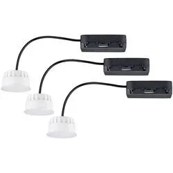 Paulmann 92477 LED-Einbauleuchte 3er Set LED LED 19.5 W Satin