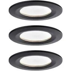 Paulmann 94473 LED-Einbauleuchte 3er Set LED LED fest eingebaut 18 W Schwarz (matt)