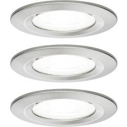 Paulmann 92979 LED-Einbauleuchte 3er Set LED GU10 19.5 W Eisen (gebürstet)