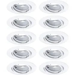 Paulmann 93400 LED-Einbauleuchte 10er Set LED GU10 Weiß