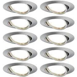 Paulmann 93399 LED-Einbauleuchte LED GU10 Eisen (gebürstet)